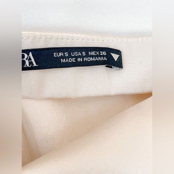 ZARA WOMAN NWT FW22 VANILLA SATIN EFFECT DRESS 8342/230/014 - Picture 5 of 14